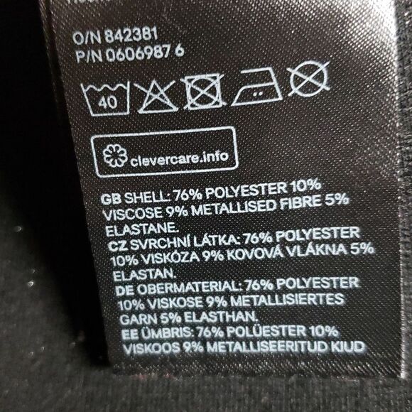 H&M Shimmering Silver Pants sz M - Picture 5 of 10